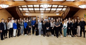 Maia Sandu a discutat cu un grup de studenți moldoveni care studiază în România